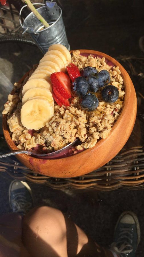 Acai bowl at Island Brew coffeehouse