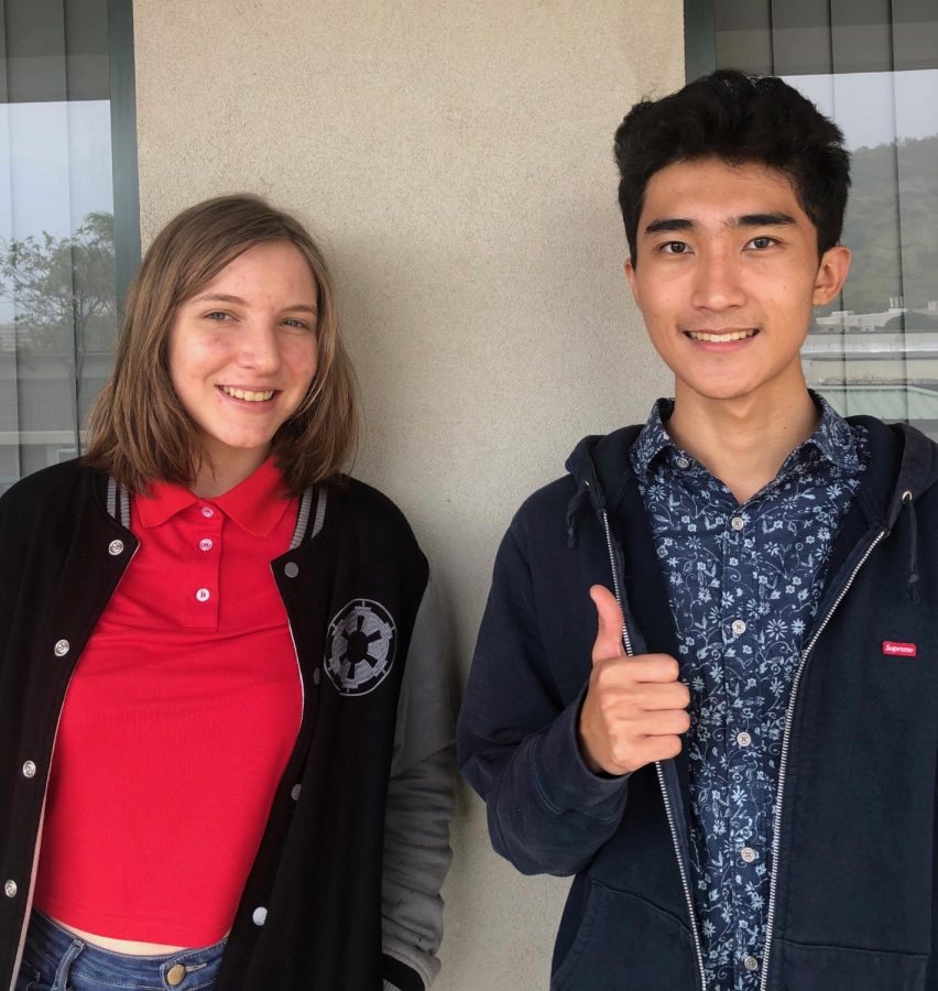 National Merit Scholarship semifinalists Jessie Garbiel and Connor Mukai give advice for preparing for the SAT.