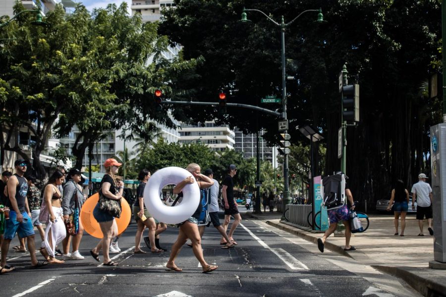 Waikiki is as busy as ever amid the return of tourists to the state.