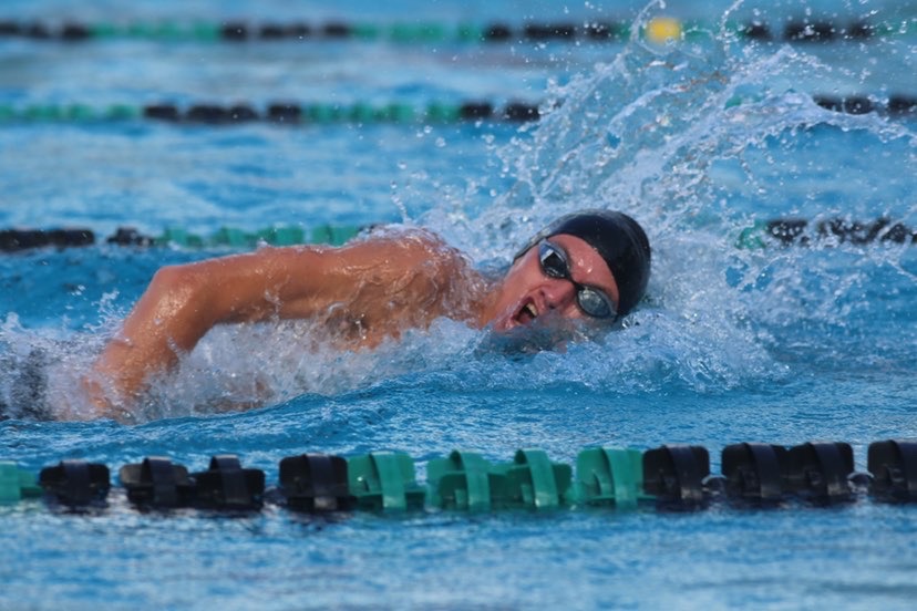 Senior Knut Robinson has been swimming at Mid-Pacific for his entire high school career and represented Mid-Pacific at states.