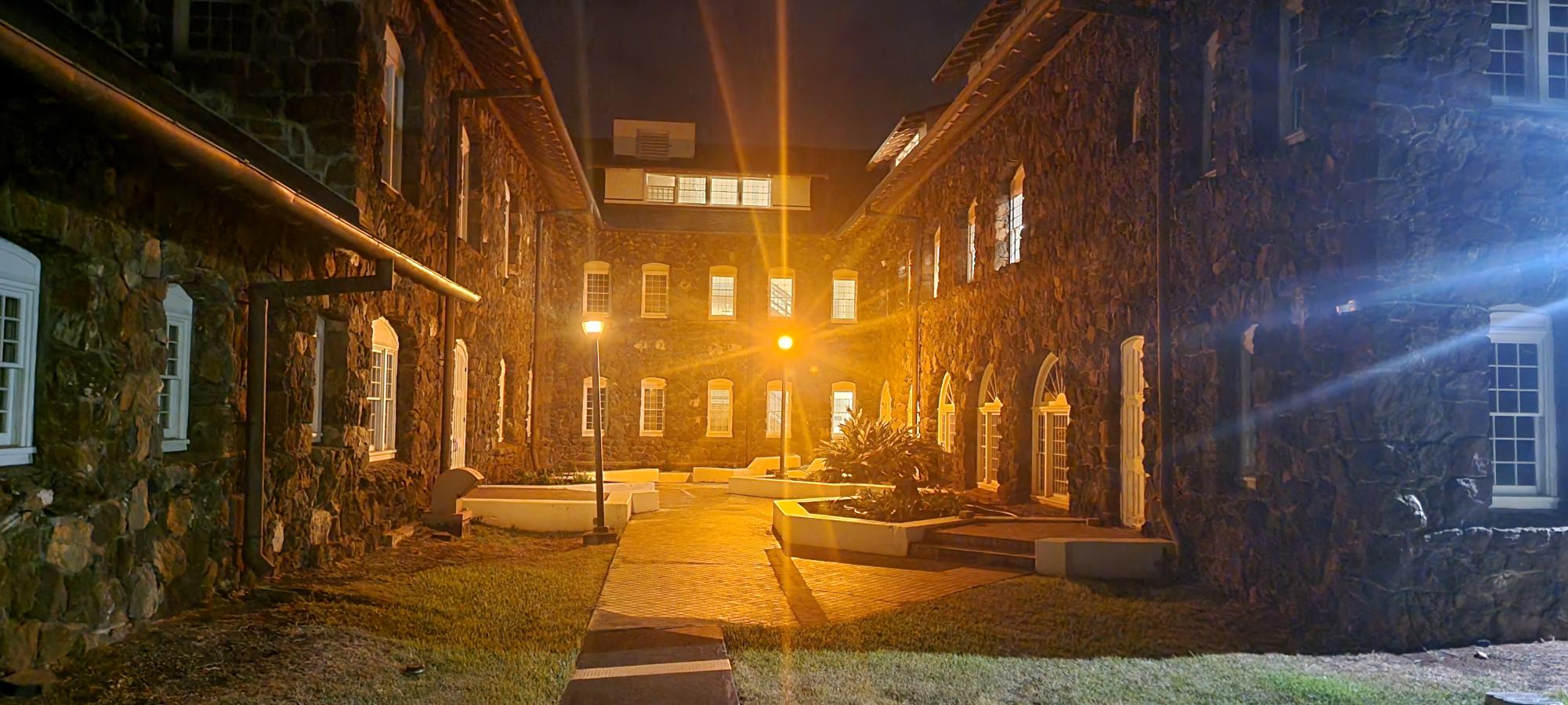 Guarding our school 24 hours a day- Mid-Pacific night guards