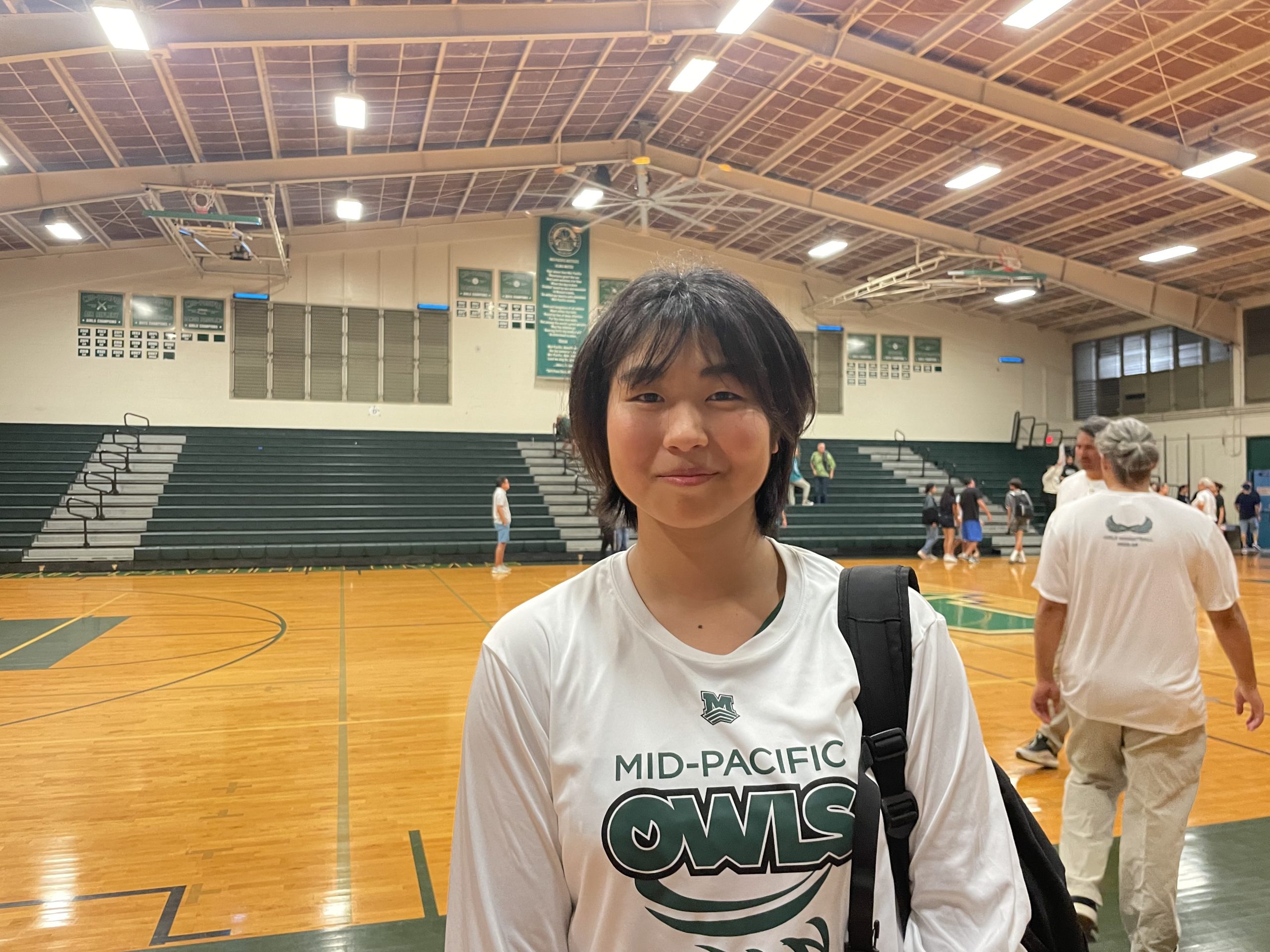 Freshman Chitose Tokinaga after her game against Kamehameha