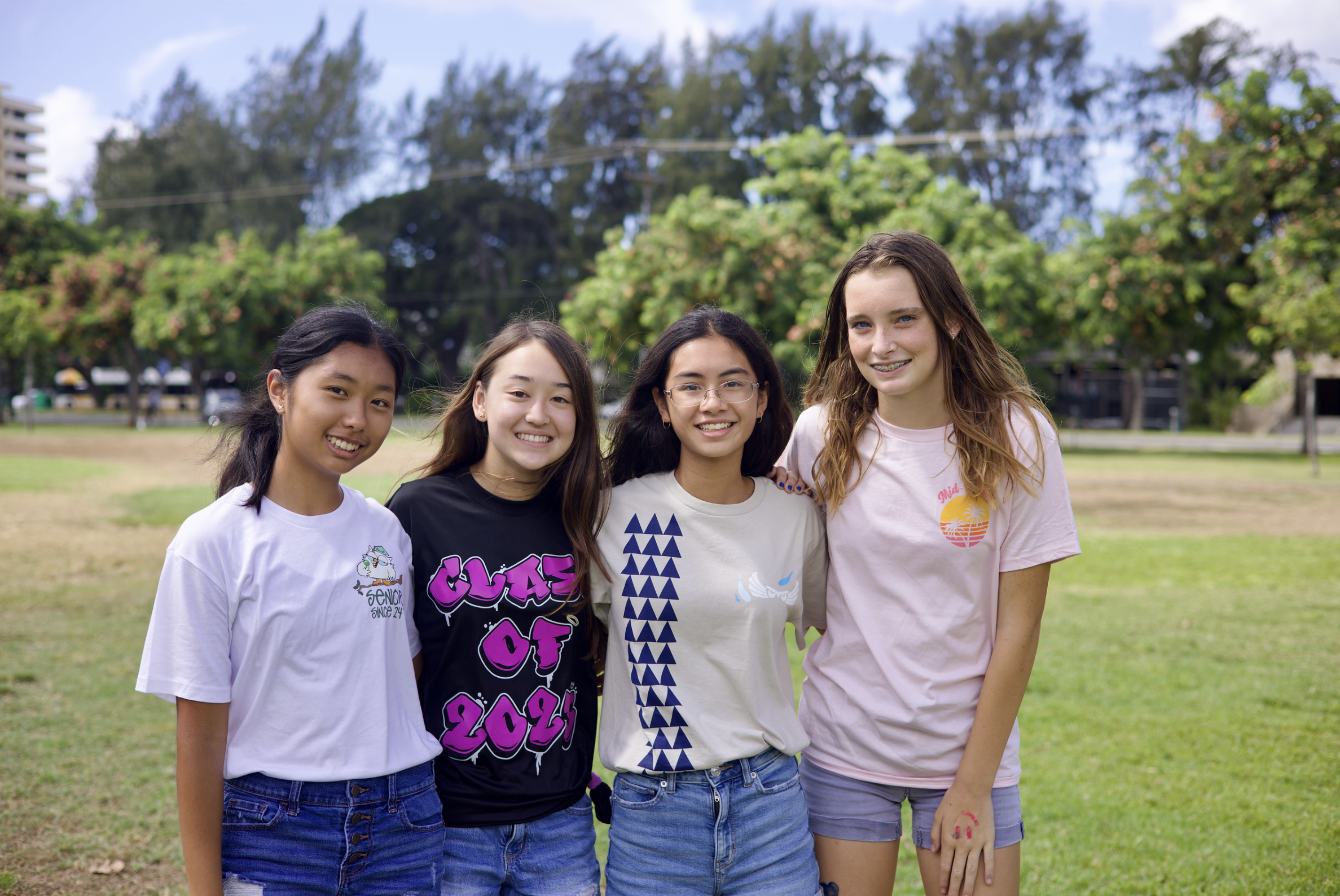 Student from grades 9-12 enjoying field day 2023.