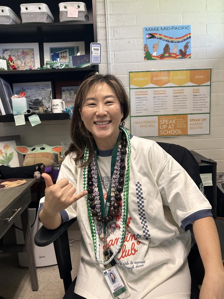 Chaplain Jenny Sung in her office.